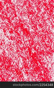 Red crayon draw on a white paper texture background