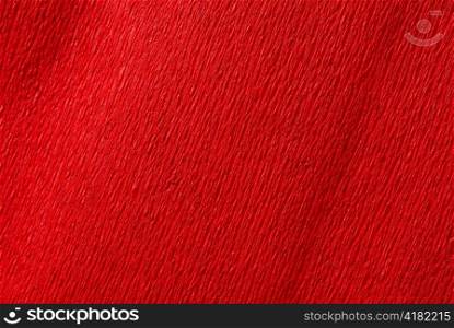 red crepe paper