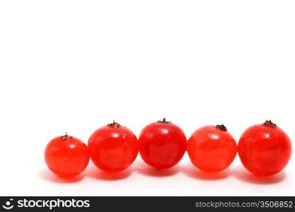 red currant isolated on white background