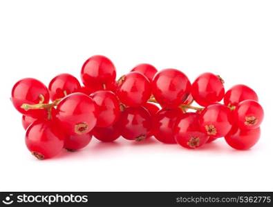 Red currants isolated on white background cutout