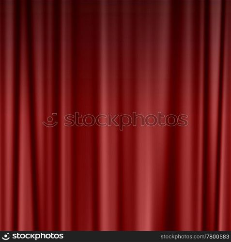 red curtain. large red theatre curtain as a background
