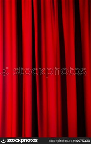 Red curtains as a background