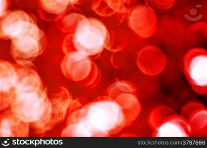 Red defocused lights background