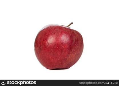 Red delicious apple isolated on white background