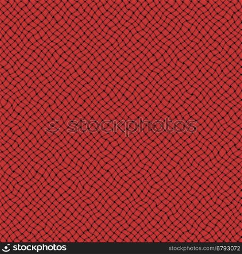 Red diagonal weave pattern, abstract texture