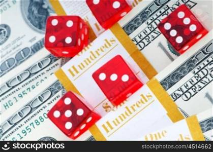 Red dice and dollars