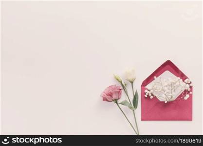 red envelope with flower branches table . Resolution and high quality beautiful photo. red envelope with flower branches table . High quality and resolution beautiful photo concept