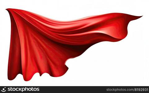 red fabric satin flying. cloth silk, design flowing, wind wave, background 3d, abstract bright, color, textile red fabric satin flying ai generated illustration. red fabric satin flying ai generated