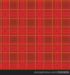 Red fabric scout background, vector