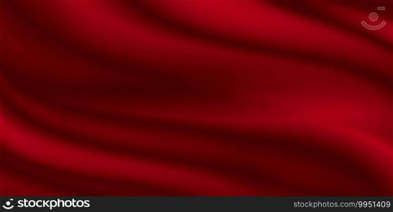 Red fabric texture background illustration