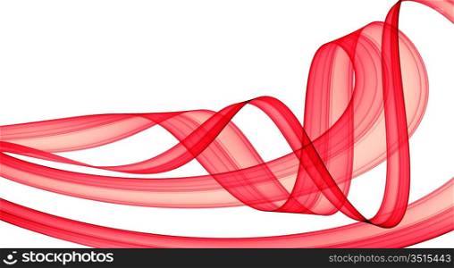 red festive abstraction over white - hq render