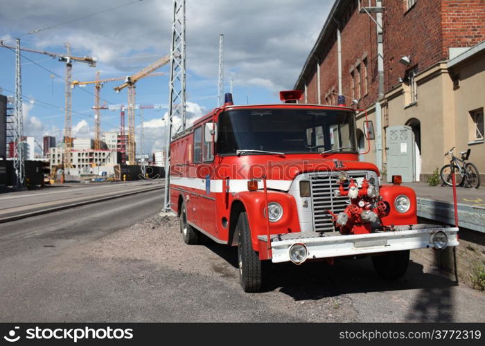 red fire engine