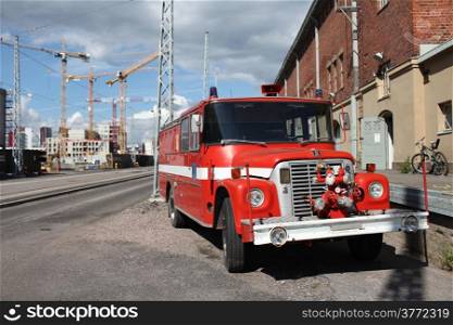 red fire engine