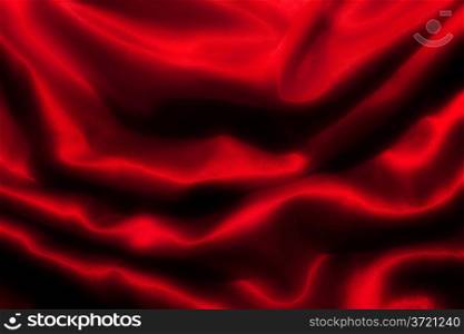 Red folded satin background. Christmas, Valentines day, sunsuality etc concepts