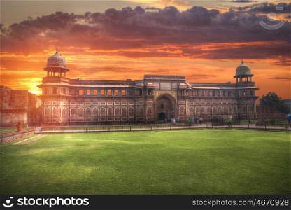 Red Fort is a fortress in the Indian city of Agra. India. Red Fort