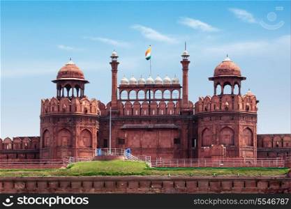 Red Fort (Lal Qila) Delhi - World Heritage Site. Delhi, India