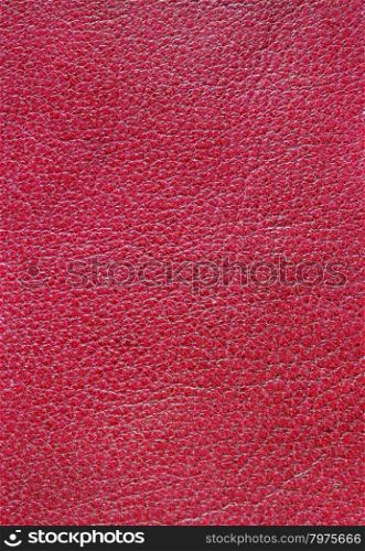 Red genuine leather background