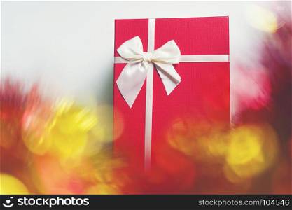 Red Gift Box for Christmas Celebration