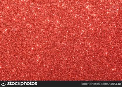 red glitter macro background. Close-up shot of glittery texture.. red glitter macro background
