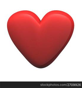 Red glossy heart