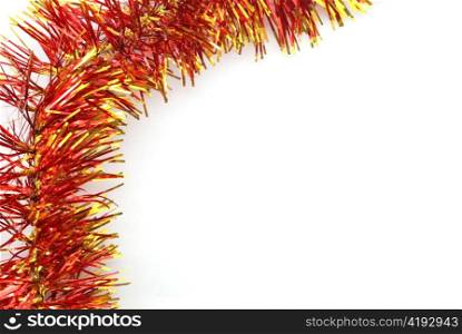 red-golden christmas background branch