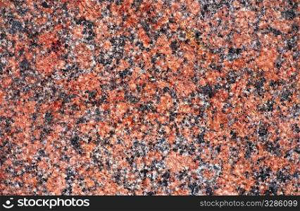 Red granite wall - architectural background texture