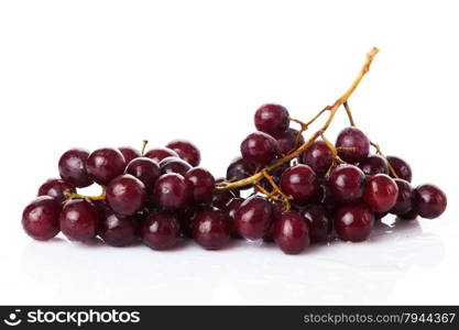 red grape isolated on white