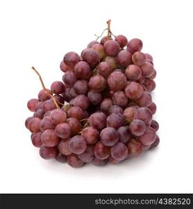 red grape isolated on white background close up