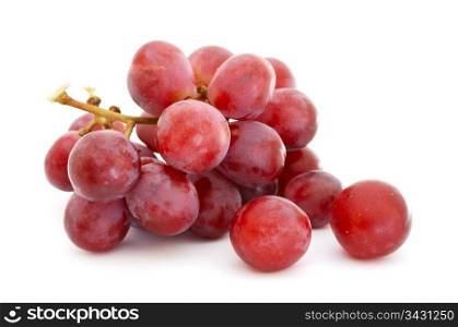 Red grapes isolated on white background. Red Grapes