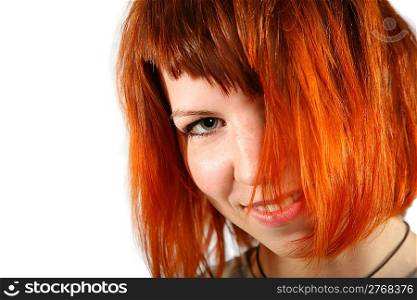 red hair girl face