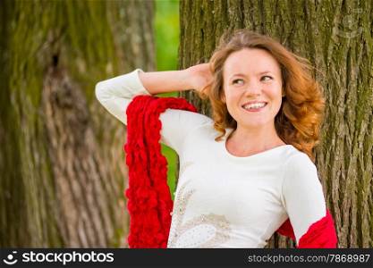 red-haired girl with curly hair beautiful smiles