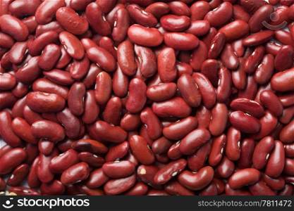 red haricot beans background