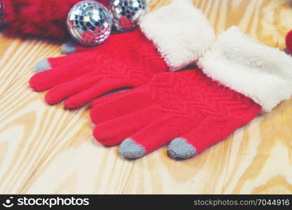 Red hat and socks for Christmas gift