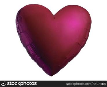 Red Heart shape on white background