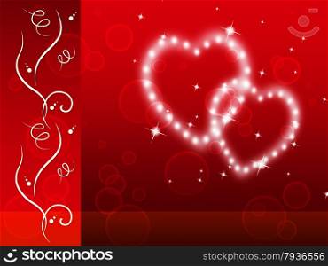 Red Hearts Background Meaning Tenderness Lover And Floral&#xA;