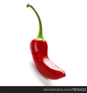 Red Hot Chili Peppers over white background