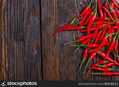 red hot chilli peppers on a table
