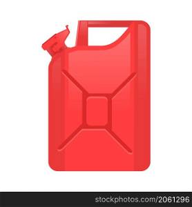 Red Jerry Can Isolated on White Background. Metal Fuel Container. Jerrycan Icon.. Red Jerry Can Isolated on White Background. Metal Fuel Container. Canister of Diesel Gas, Gasoline. Jerrycan Icon
