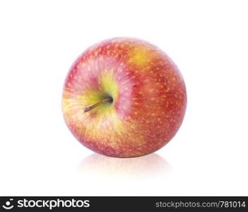 Red juicy apple isolated on a white background. Red apple isolated