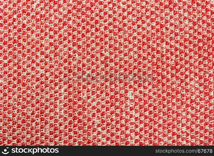 Red knitting texture background or knitted fabric pattern background for design