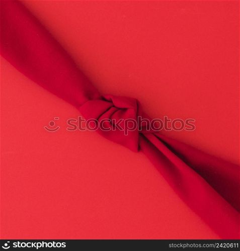 red knot fabric bright background