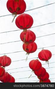 Red lantern. Chinese New Year is decorated with lanterns.
