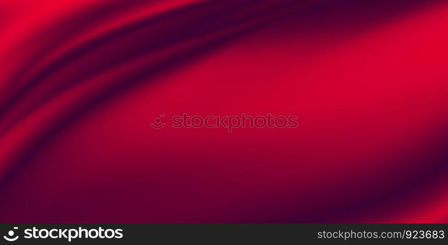 Red luxury fabric background with copy space