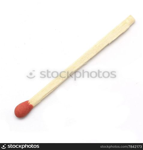 red match isolated on white background