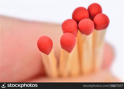 red matches close up
