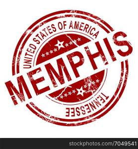 Red Memphis with white background, 3D rendering