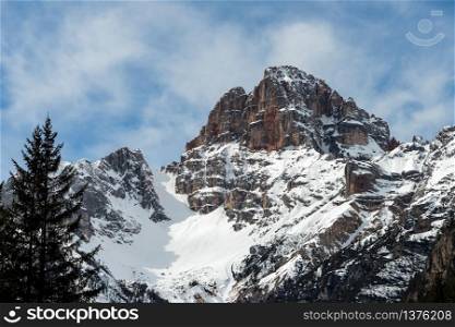 Red Mountain near Cortina d&rsquo;Ampezzo
