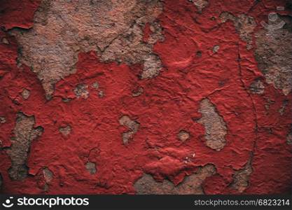 Red old wall texture