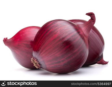 red onion bulb isolated on white background cutout