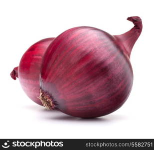 red onion bulb isolated on white background cutout